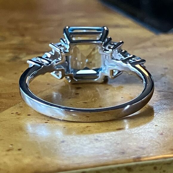Sky Blue Topaz Sterling Silver Ring Size 10 - Picture 5 of 9